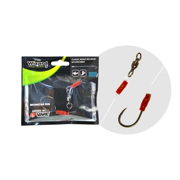 Wizard Monster Classic Mono Rig 8/0 Specimen 50cm Sumcový nadväzec
