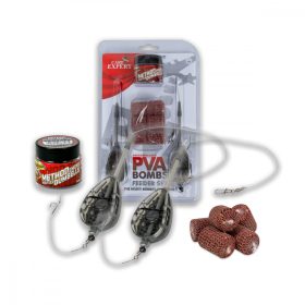   Carp Expert Rapid PVA Bomb Set montáž 30gr+30gr 2 montáže+6 PVA Bômb+nástraha na dno