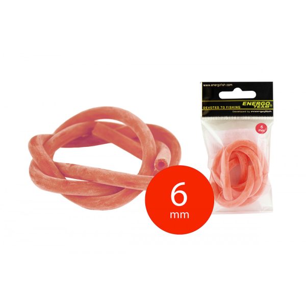 EnergoTeam Guma do praku balená 6,00x3,00mm 60cm Červená