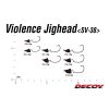 Decoy SV-38 Violence #4 1,8gr Offset Jig Fej 5db
