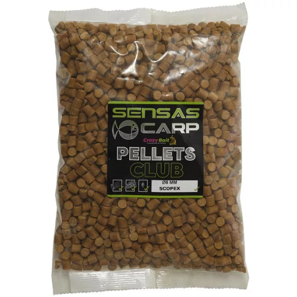 Sensas Scopex Club Pellets 8mm Krmná peleta 1kg