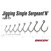 Decoy JS-1 Jigging Single Seargent N #3/0 Füles Szakállas Egyágú Ragadozóhalas Horog 5db