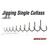 Decoy JS-2 Jigging Single Cutlass N #7/0 Füles Szakállas Egyágú Ragadozóhalas Horog 2db