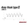 Decoy Area Type II AH-2 Mat Black #10 Barbless Füles Szakáll Nélküli Egyágú Ragadozóhalas Horog 8db