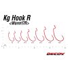 Decoy Worm 17R KG 2 Blood Red Offset Horog 7db