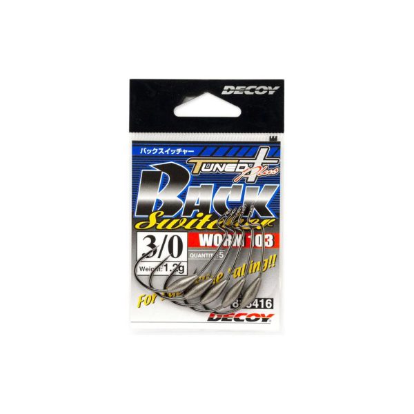 Decoy Worm 103 Back Swicher #4/0 1,5gr Súlyozott Offset Horog 4db