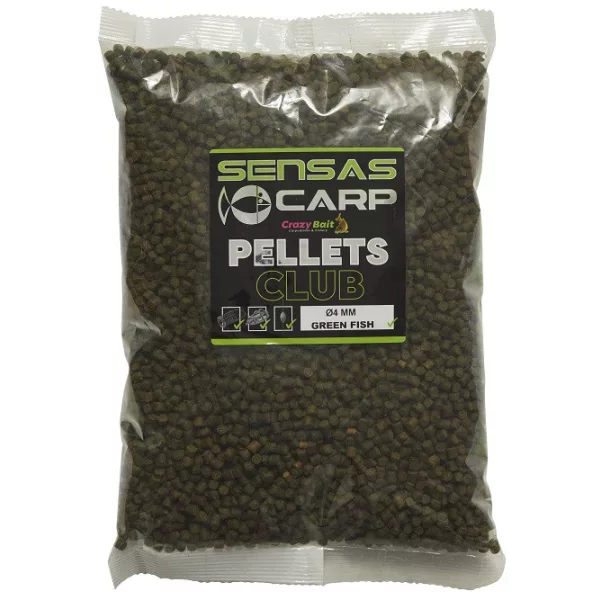 Sensas Green Fish Club Pellets 4mm Kŕmny pelet 10kg
