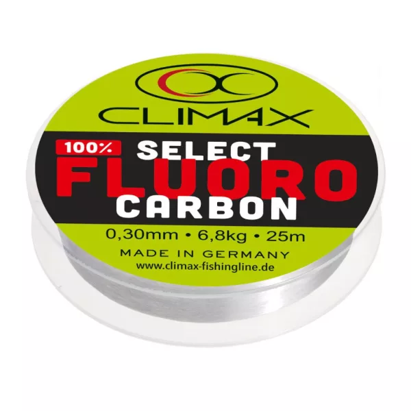 Climax Select Fluorocarbon 25m 0,22mm 3,9kg Fluorocarbon Előkezsinór