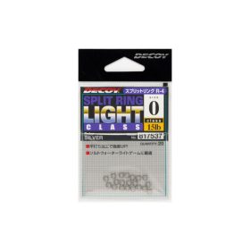   Decoy R-4 Light Class Silver 00 12lb Split Ring Kulcskarika 20db