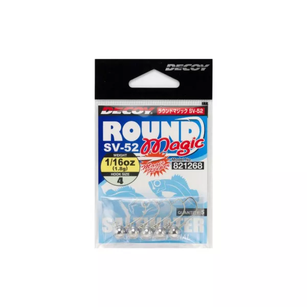 Decoy SV-52 Round Magic #4 2,5gr Jig Fej 5db