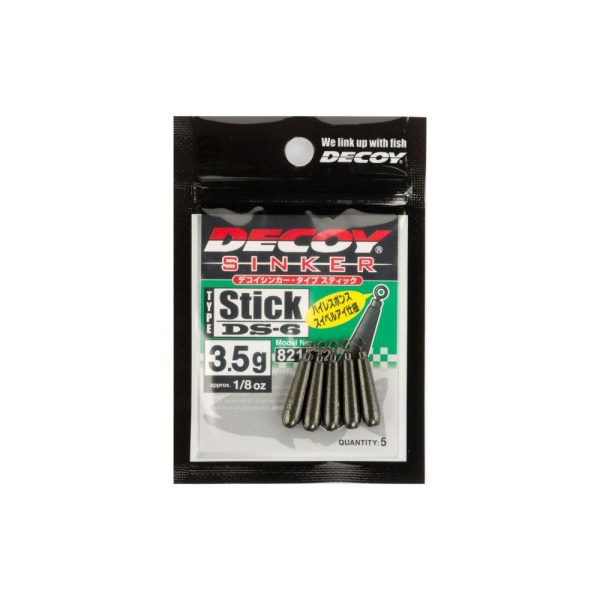 Decoy DS-6 Sinker Type Stick 1,8gr Drop Shot Ólom 6db