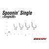 Decoy 30 Spoonin Single #12 Füles Szakállas Egyágú Ragadozóhalas Horog 12db