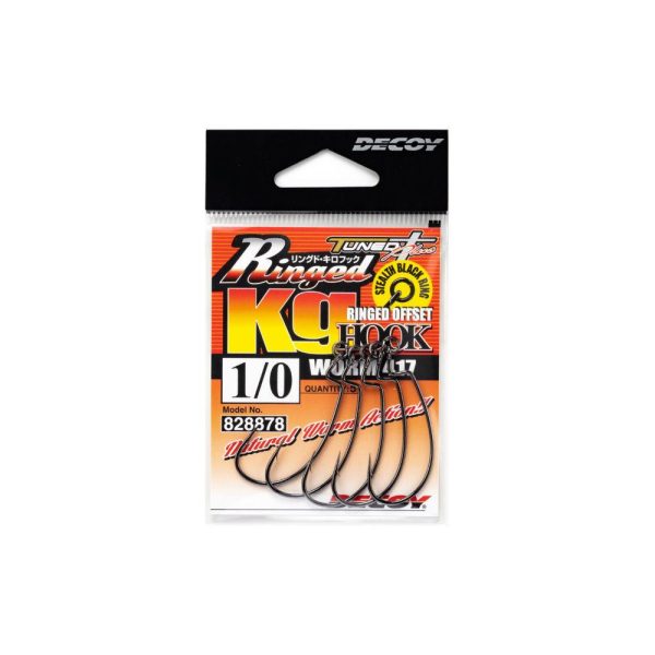 Decoy Worm 417 Ringed KG 3/0 Offset Horog 4db