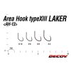 Decoy Area Type XIII Laker #10 Barbless Füles Szakáll Nélküli Egyágú Ragadozóhalas Horog 10db