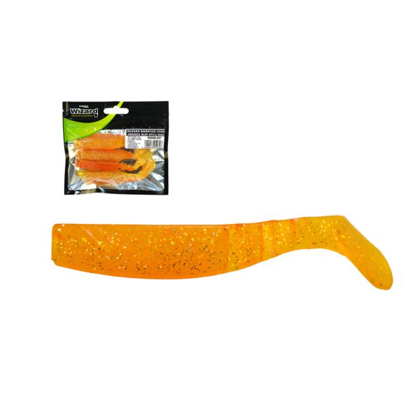 Wizard Warrior Shad Orange 9cm Plastová nástraha 4ks