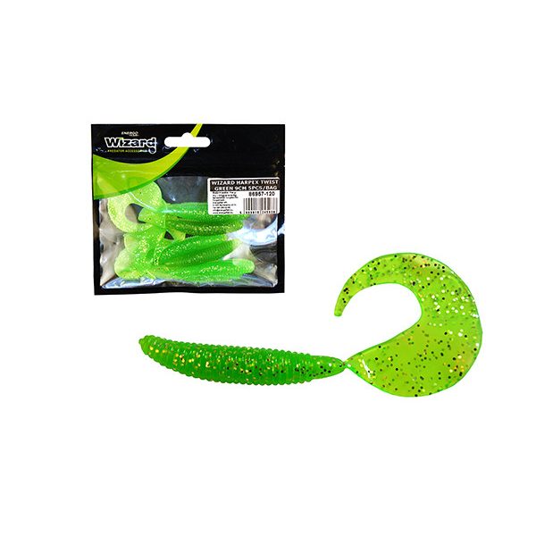 Wizard Harpex Twist Evo Green 9cm Twister 5ks