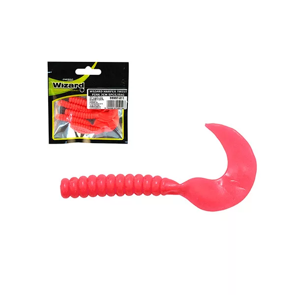 **Wizard** Harpex Twist Pink 7cm Umelá nástraha 5ks