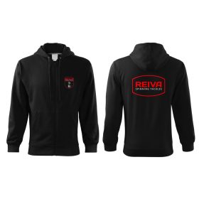 Reiva Čierna Mikina s kapucňou na zips XL