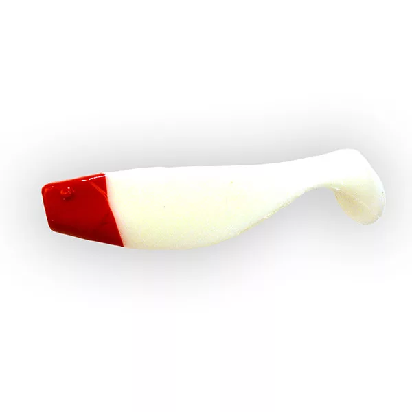 Manns Shad WRH - Fehér Pirosfejű 4,5cm Gumihal 12db