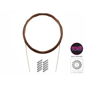   Delphin Oceľové lanko BOMB! s lisovacou trubičkou / 7 vlákien 10m/14kg