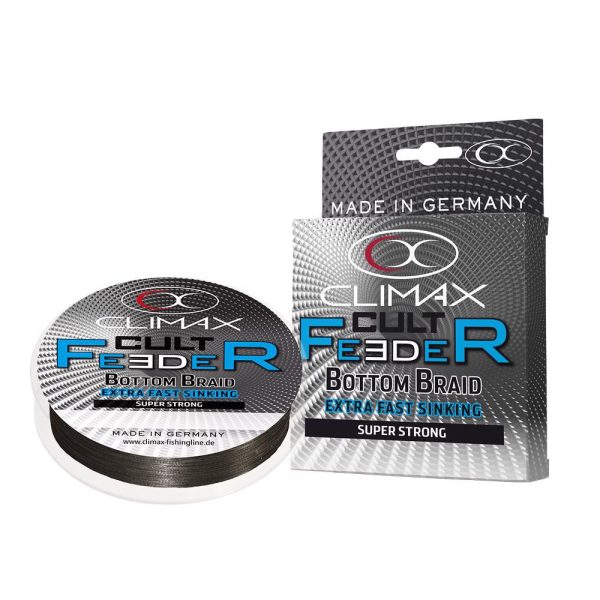 Climax Cult Feeder Bottom Braid 250m 0,18mm 9,5kg Dark Grey Fonott Főzsinór