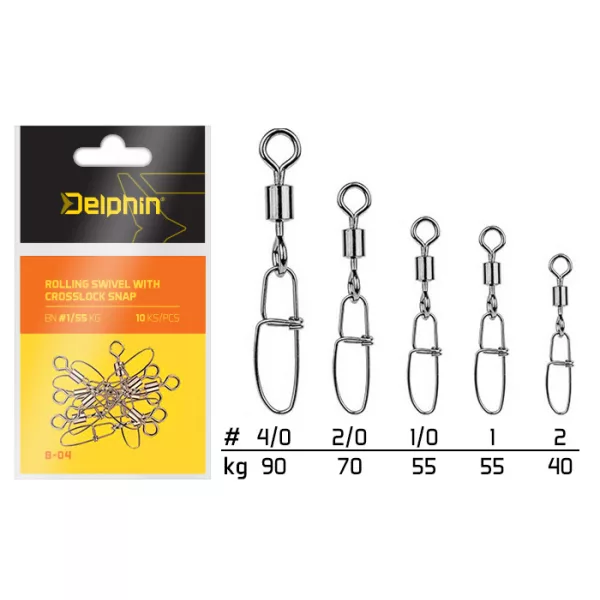 Delphin Obratlík s karabínkou Crosslock BN/2/0
