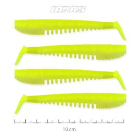   Nevis Impulse Shad 10cm 6,92gr 4ks/bal Fluo Zelená Plastová nástraha