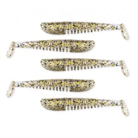   Nevis Impulse Shad 7,5cm 3,05gr 5ks/bal Zlatá Trblietka Plastová nástraha