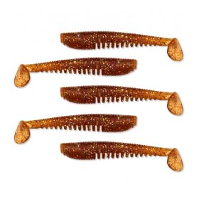   Nevis Impulse Shad 7,5cm 3,05gr 5ks/bal Hnedá Trblietka Plastová nástraha