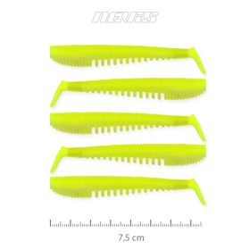   Nevis Impulse Shad 7,5cm 3,05gr 5ks/bal Fluo zelená Plastová nástraha