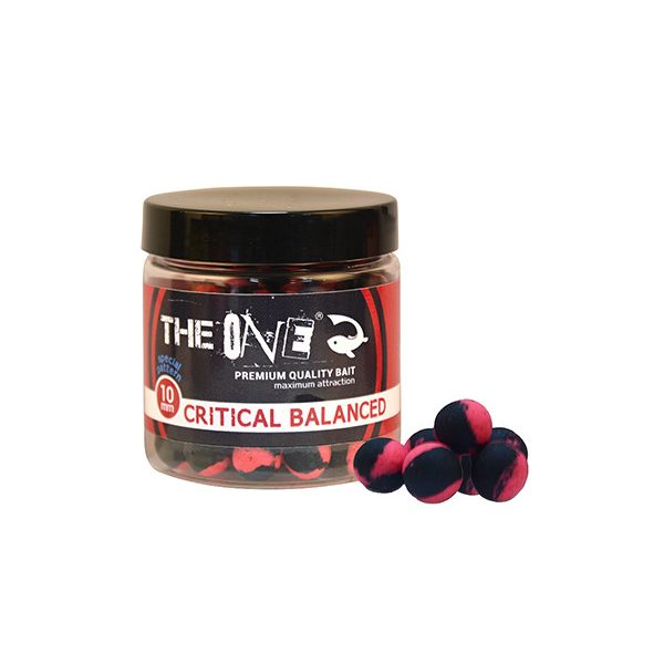 The One Critical Balanced Hookbait Jahoda-Mušľa 10mm Čierno-Ružová Odľahčená Nástraha na háčik 50gr