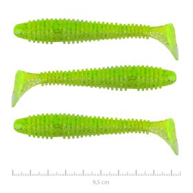   Nevis Vantage Swinger 9,5cm 7,18gr 3ks/bal Fluo zelený trblietavý III. Plastová nástraha