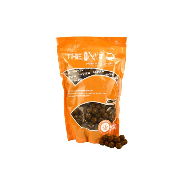 The One Gold Boilie 16mm Varené Boilies 1kg