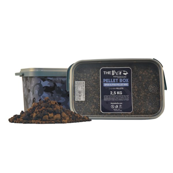 The One Pellet Box Spod&PVA Pellet Mix 2,5 kg + Vedro