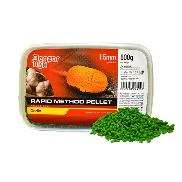 Benzár Mix Rapid Method Peleta 1,5mm Cesnak Box na pelety 600gr