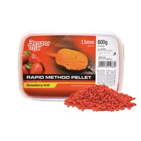   Benzár Mix Rapid Method Peleta 1,5mm Jahoda-Krill Box na pelety 600gr