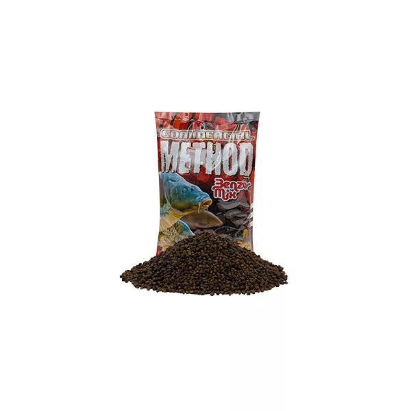BENZÁR MIX COMMERCIAL PELLET MIX ČIERNO-HNEDÝ 800 GR - S rybou múčkou