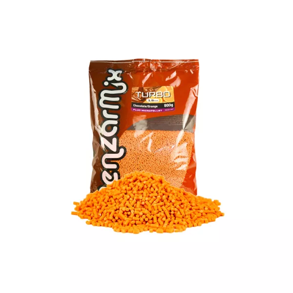 Benzár Mix Fluo Turbo Pellet Čokoláda-pomaranč 1,5mm 800g