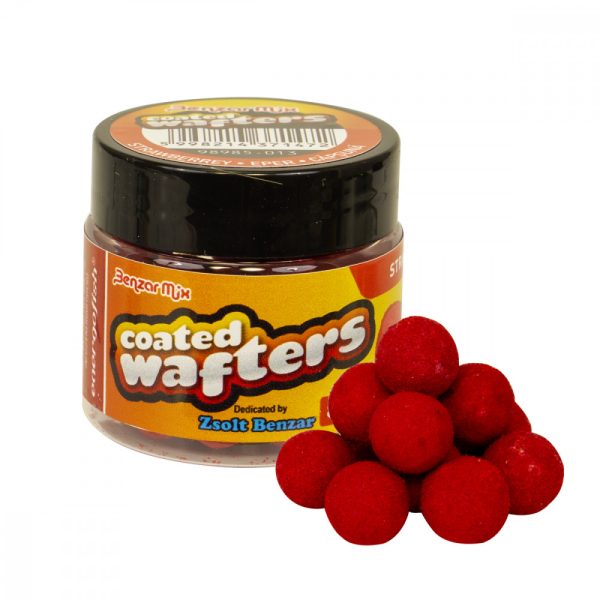 Benzar Coated Wafters 8Mm Jahoda 30Ml Červený