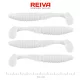 Reiva Zander Power Shad 10cm 7,05g 4ks/bal (Biela) Plastová nástraha