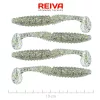 Reiva Zander Power Shad 10cm 7,05g 4ks/bal (Strieborná Trblietka) Plastová nástraha