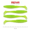 Reiva Zander Power Shad 10cm 7,05g 4ks/bal (Fluo Zelená Trblietka I.) Plastová nástraha
