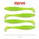 Reiva Zander Power Shad 10cm 7,05g 4ks/bal (Fluo Zelená Trblietka I.) Plastová nástraha