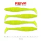 Reiva Zander Power Shad 10cm 7,05g 4ks/bal (Fluo Zelená) Plastová nástraha