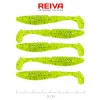 Reiva Zander Power Shad 8cm 3,18g 5ks/bal (Fluo Zelená Trblietka II.) Plastová nástraha
