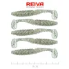 Reiva Zander Power Shad 8cm 3,18g 5ks/bal (Strieborná Trblietka) Plastová nástraha