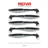 Reiva Zander Power Shad 8cm 3,18g 5ks/bal (Čierno Strieborná) Plastová nástraha