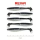 Reiva Zander Power Shad 8cm 3,18g 5ks/bal (Čierno Strieborná) Plastová nástraha