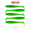 Reiva Zander Power Shad 8cm 3,18g 5ks/bal (Zelená Trblietka) Plastová nástraha