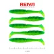 Reiva Zander Power Shad 8cm 3,18g 5ks/bal (Zelená Trblietka) Plastová nástraha